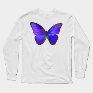 Purple Butterfly, Violet Purple Long Sleeve T-Shirt